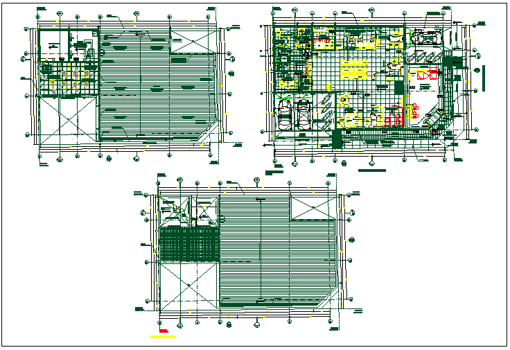 Office building plan detail dwg file