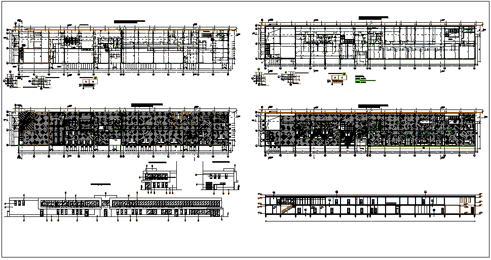 Office building plan detail dwg file