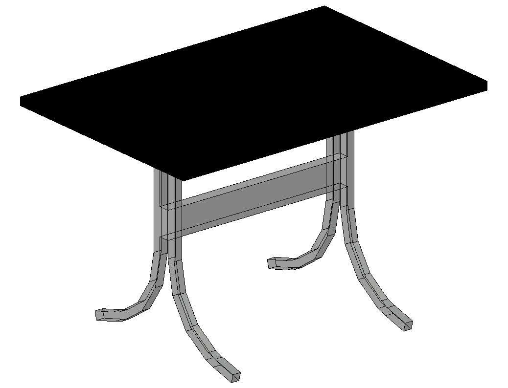 Office Center Table Design Details in DWG CAD Format