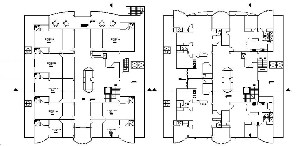 Office layout plan dwg file