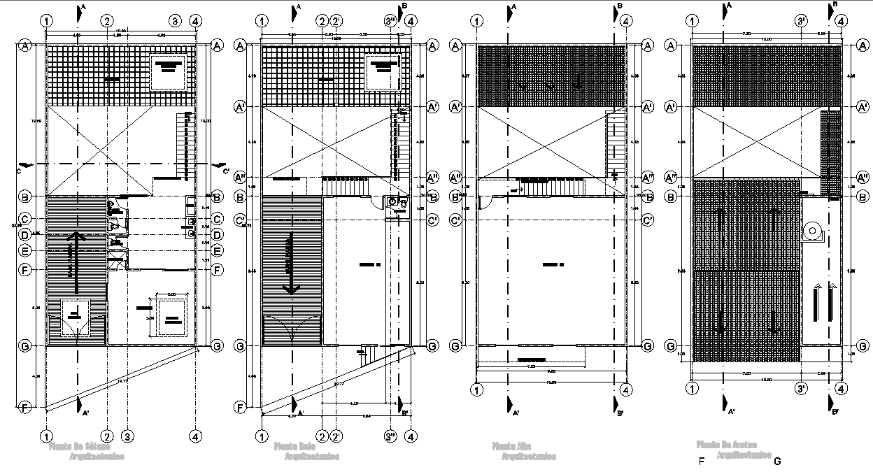 Office plan detail dwg file