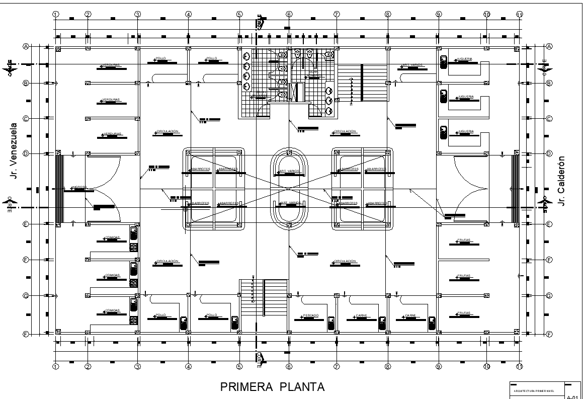 Office plan detail dwg file