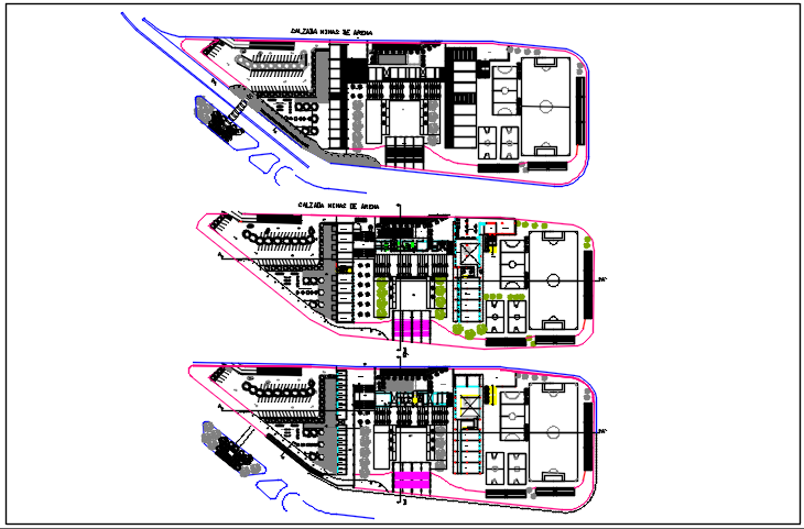 Office plan detail of ground floor plan dwg file 