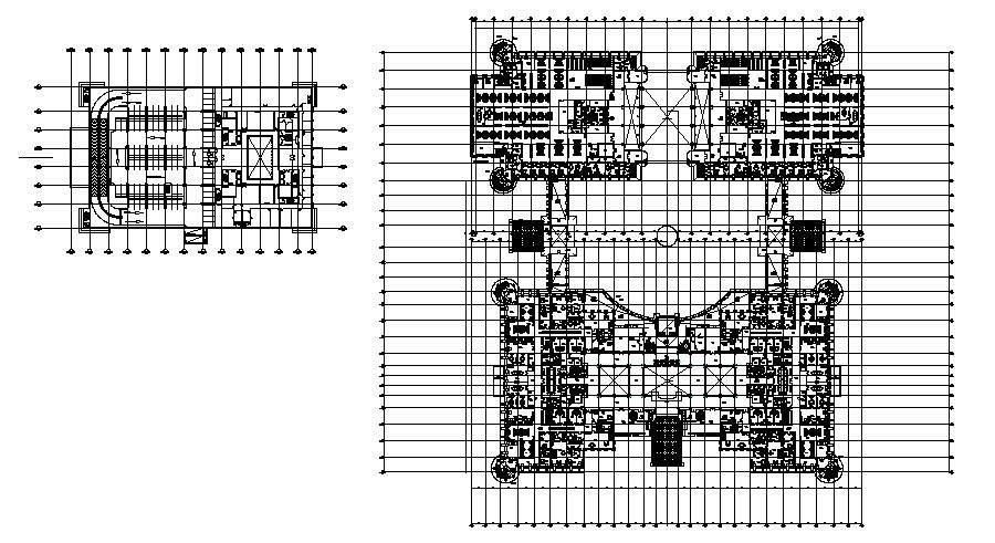 Office Interior Design Plan In DWG File