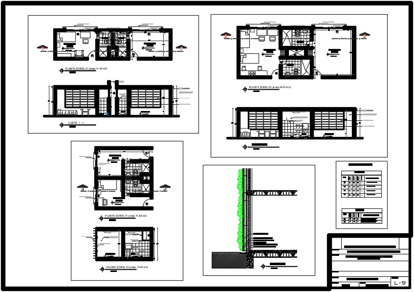 Office working plan and elevation detail dwg file