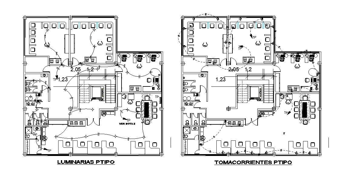 Office Electrical Installations Layout Plan AutoCAD Drawing DWG File