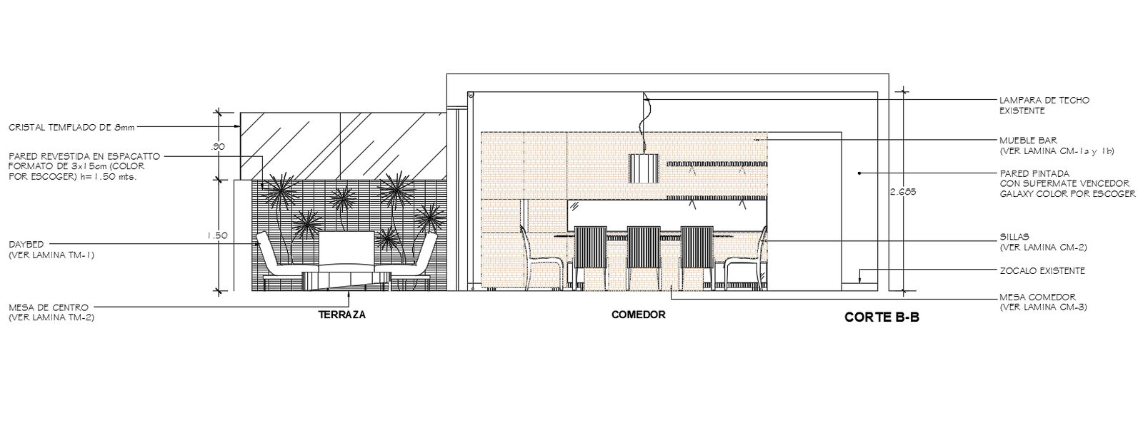 Office Interior Design Sectional Elevation AutoCAD Drawing Download DWG File