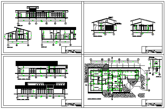 Offices modules project design drawing