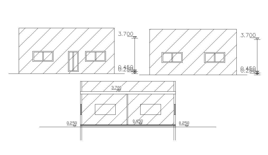 One Storey House Building Elevation Design Free Download