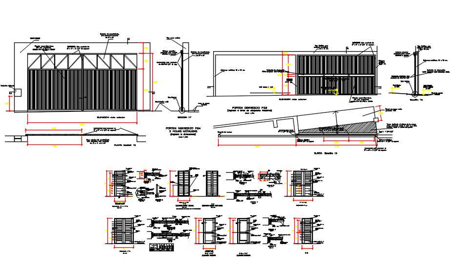Openings  or door types and detail drawing.