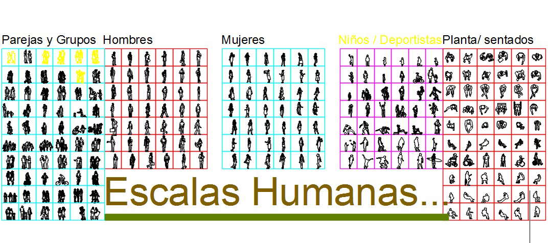 Pack of human scales