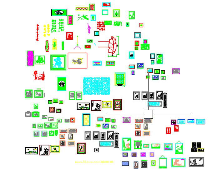Paintings cad blocks