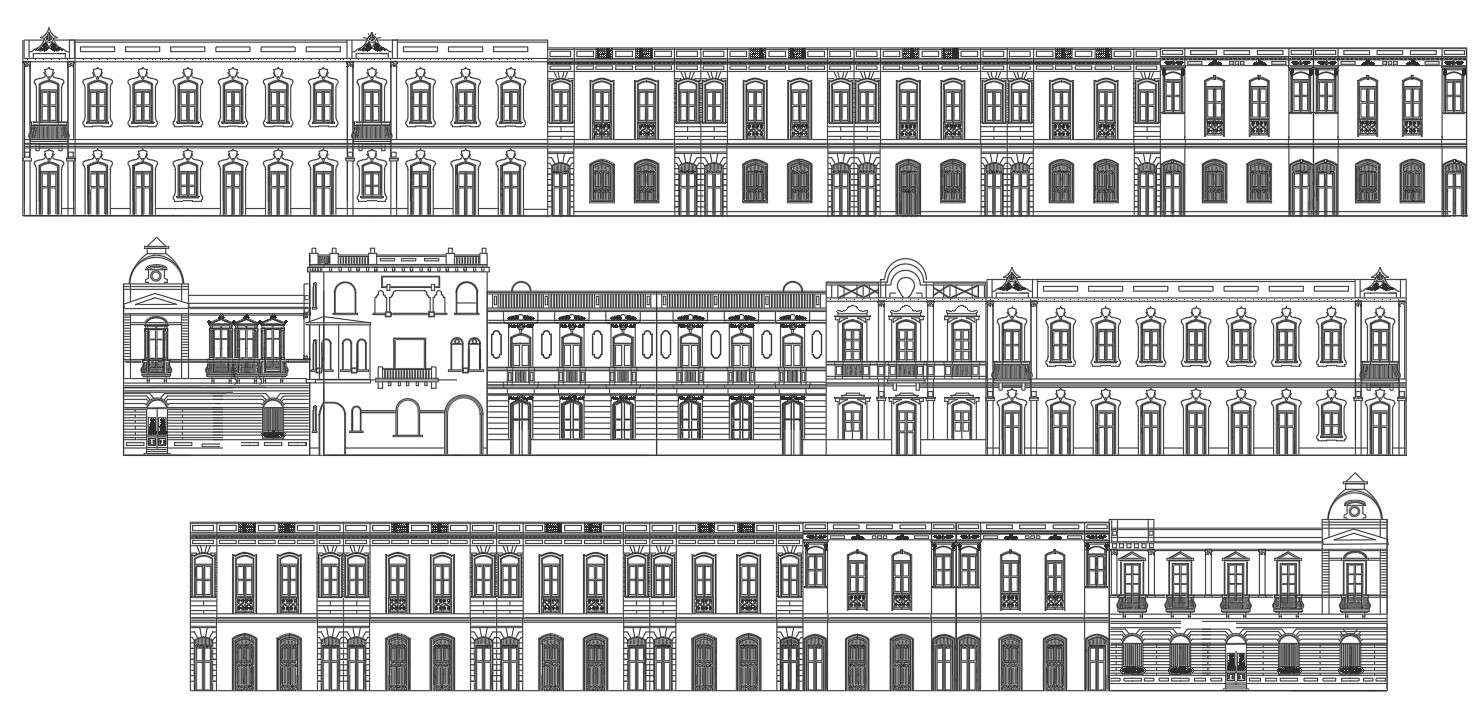 Palace Elevation In DWG File