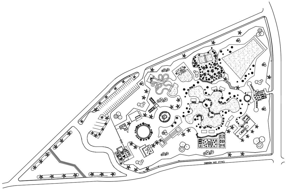 Park Design CAD Plan 