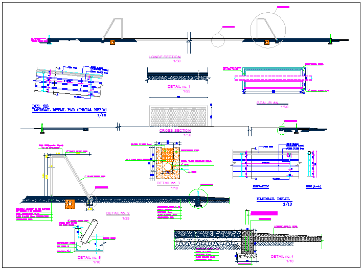 Park equipment detail view dwg file