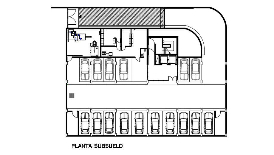 Parking Layout Plan In AutoCAD File