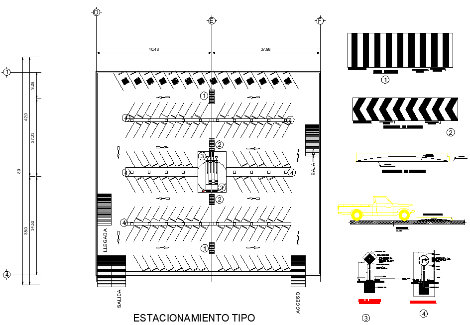 Parking type layout file