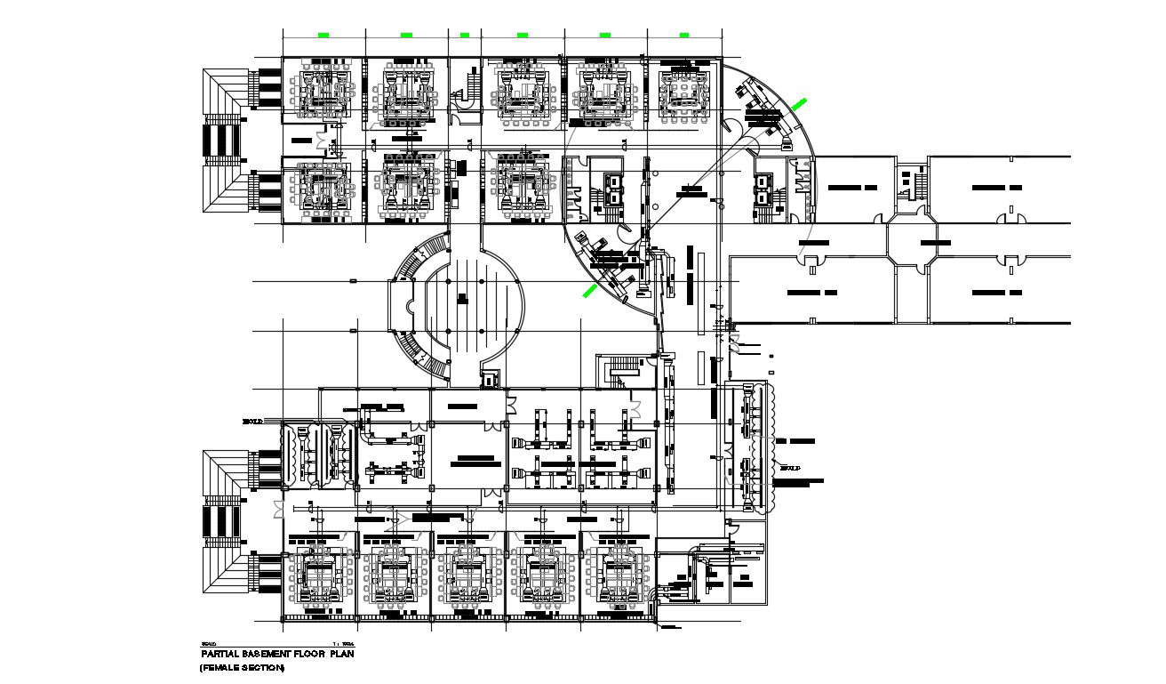 Basement floor plan in AutoCAD file