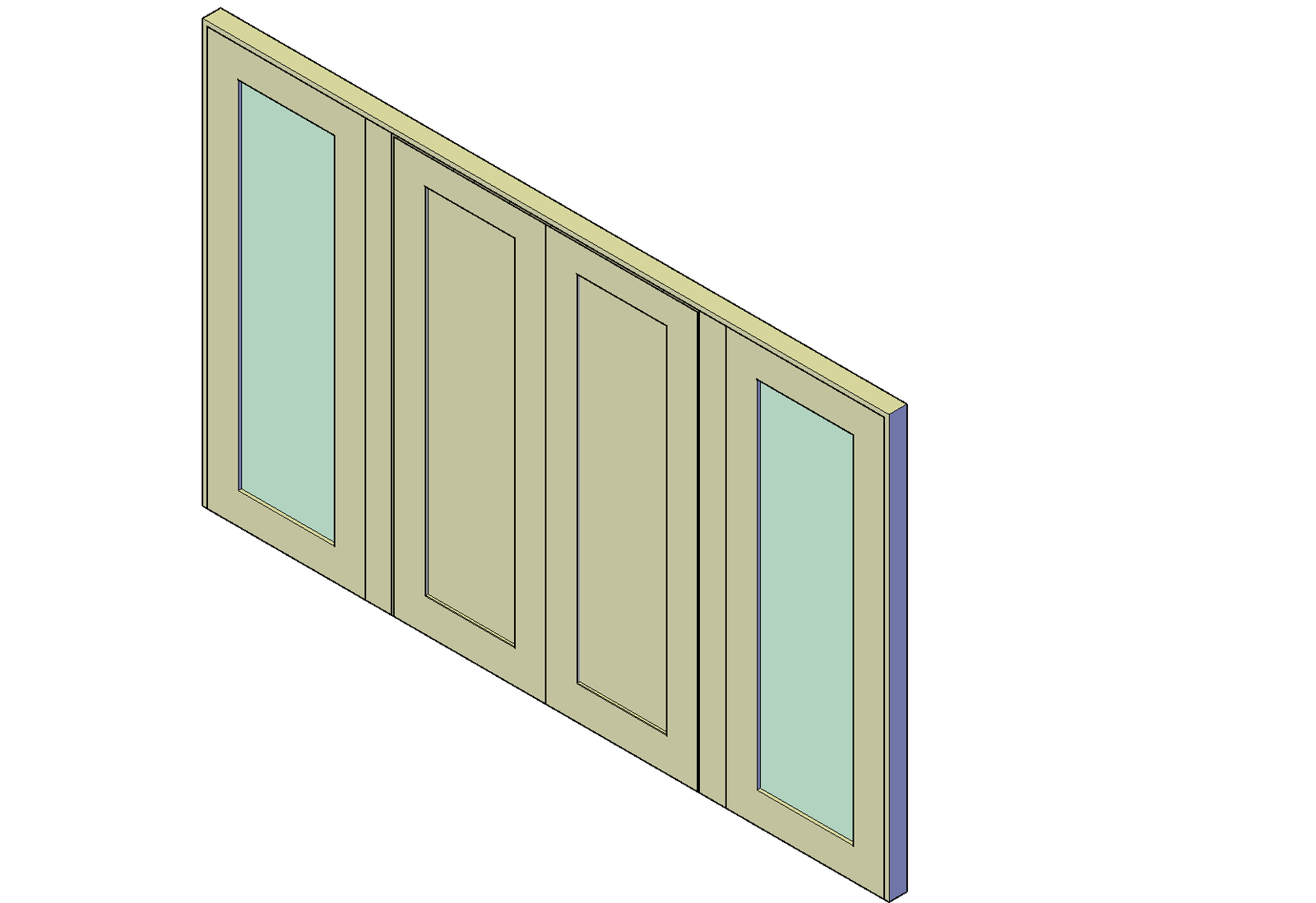 Patio double door plan detail dwg file.