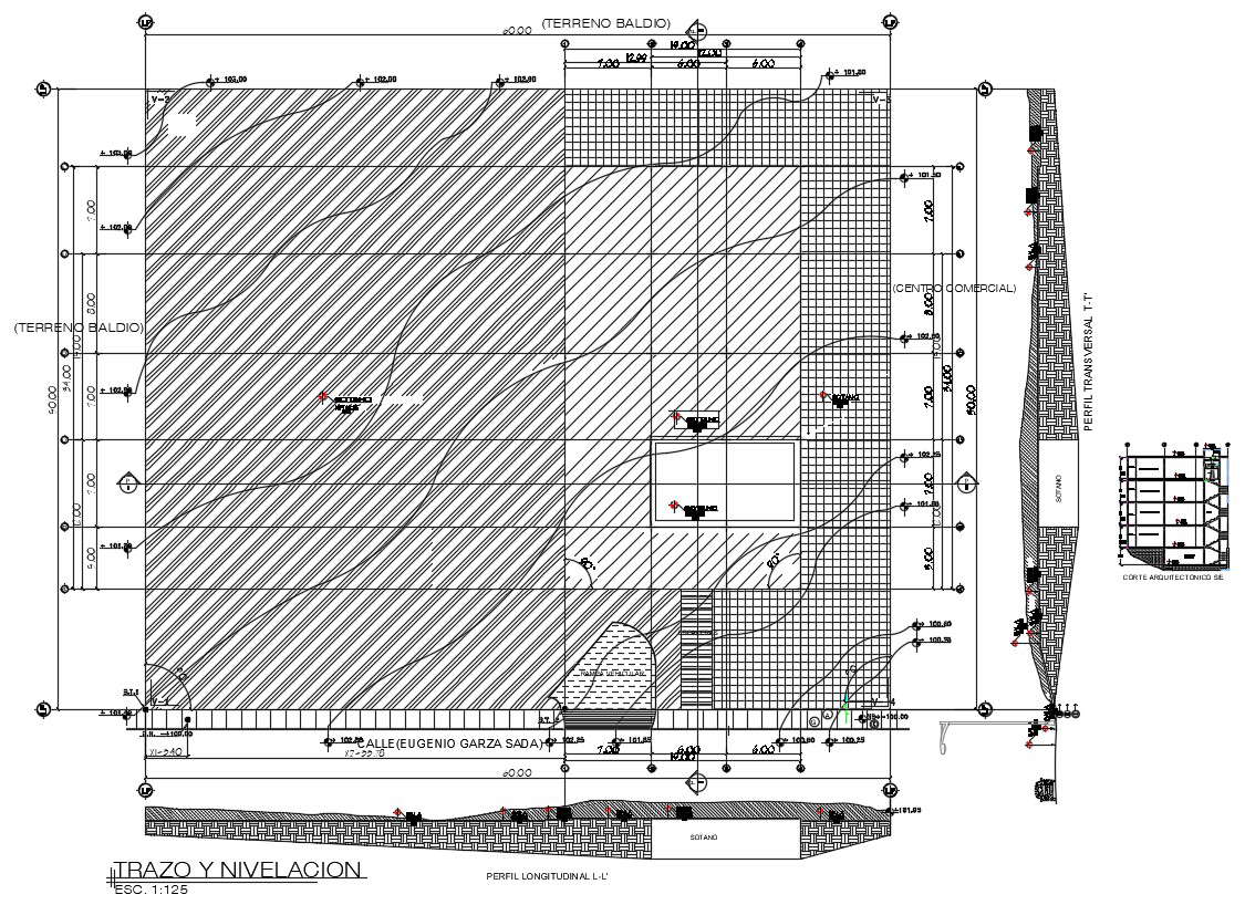 Pavement Levelling Plan DWG File
