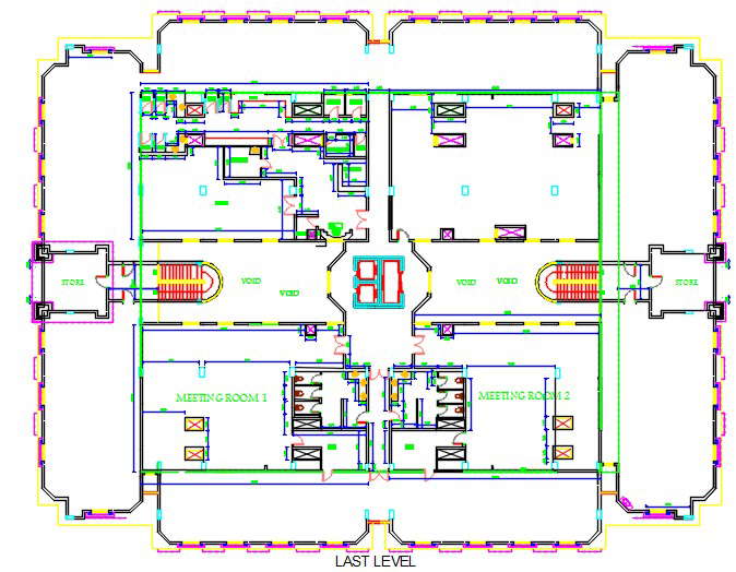 Pent house plan