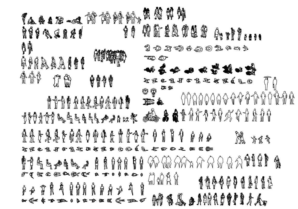 People Library Drawing