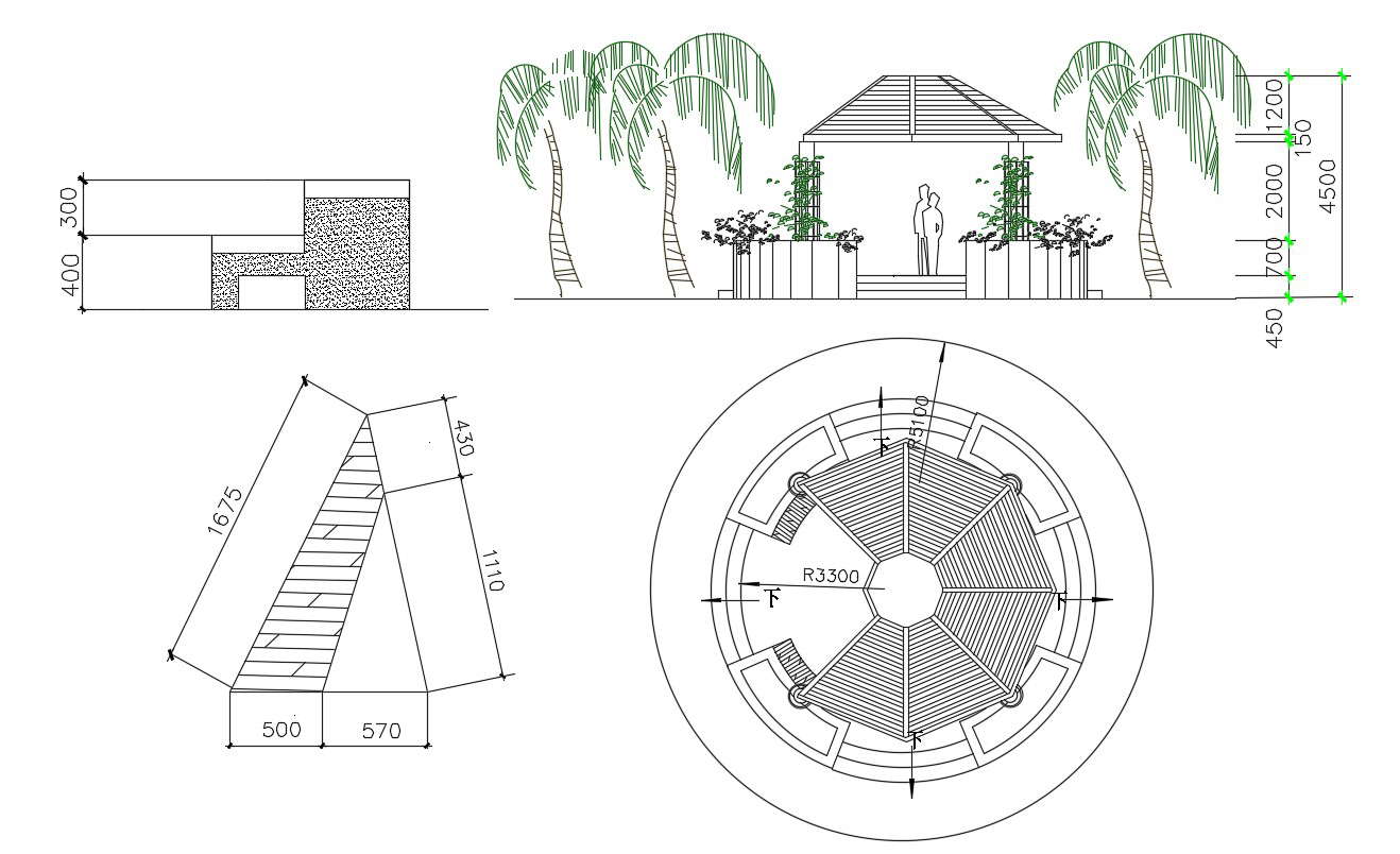 Pergola Design AutoCAD File
