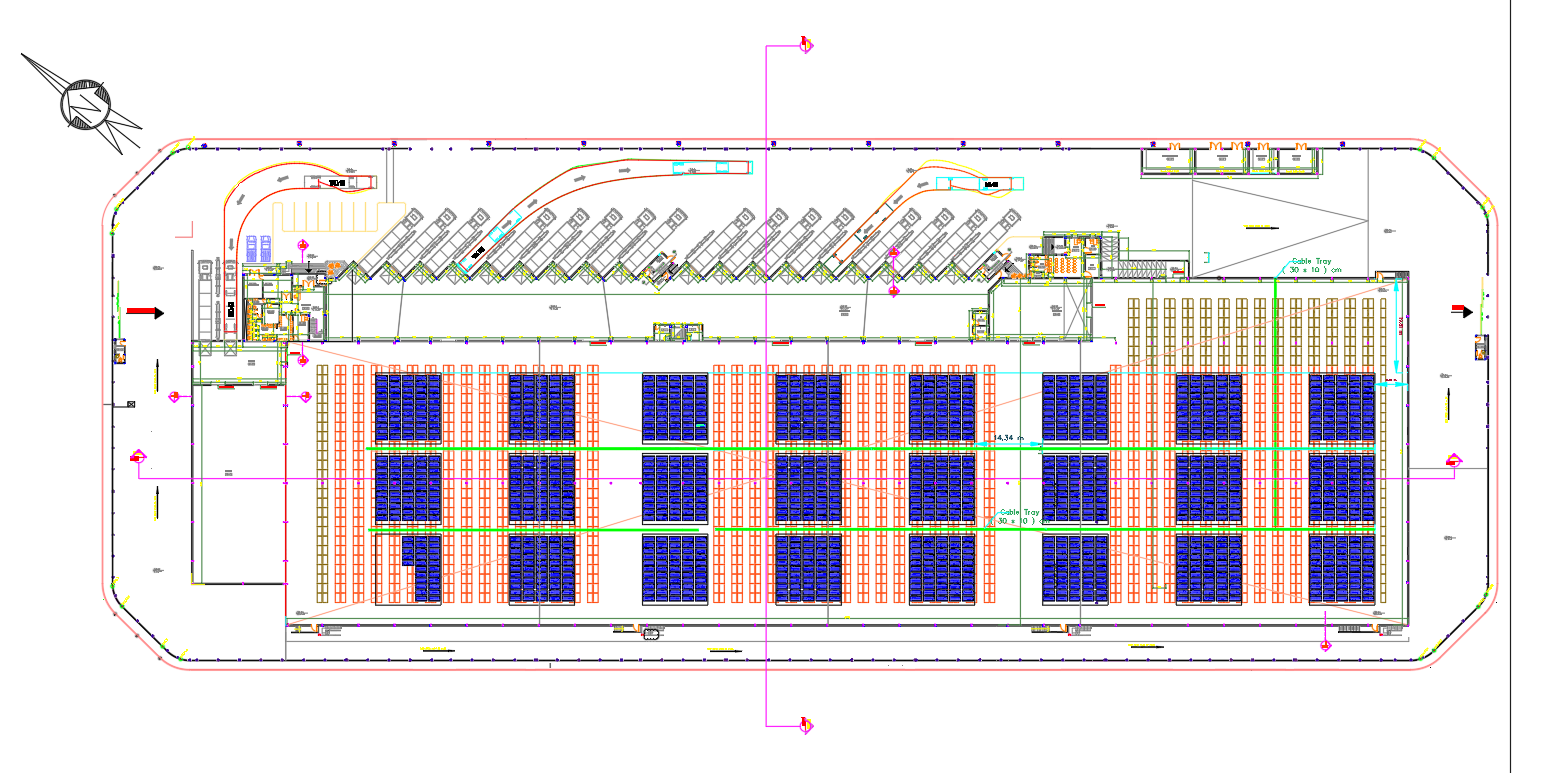 Pharma Solar System Installation DWG CAD Diagram