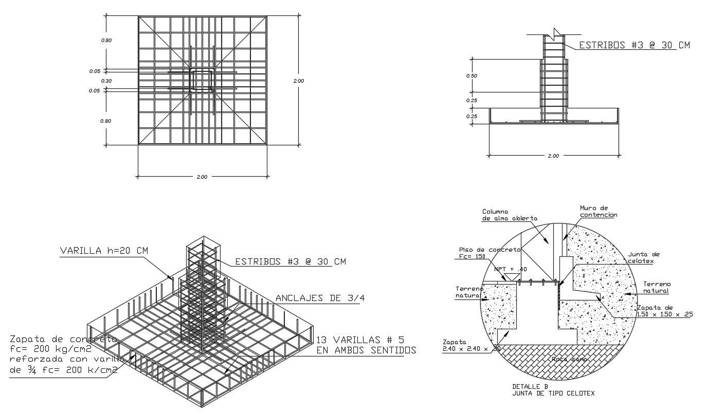 Pile Foundation CAD File