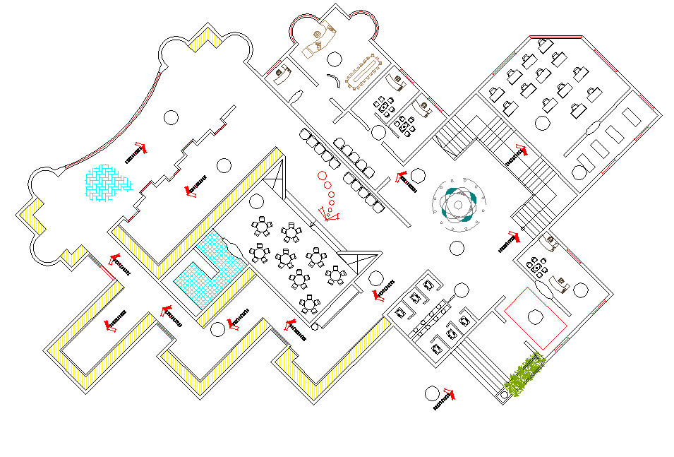 Plan Low cost housing autocad file