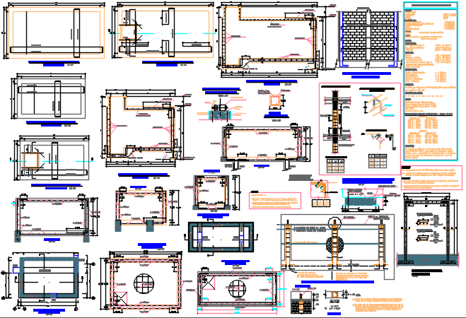 Plan and elevation plan detail dwg file