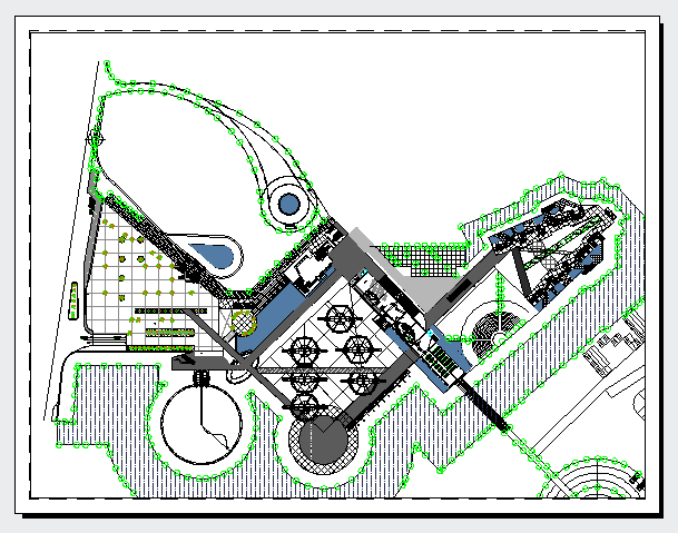 Plan design of hotel
