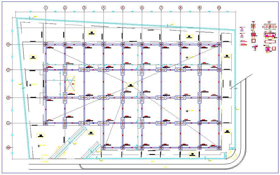 Plan design with building structure