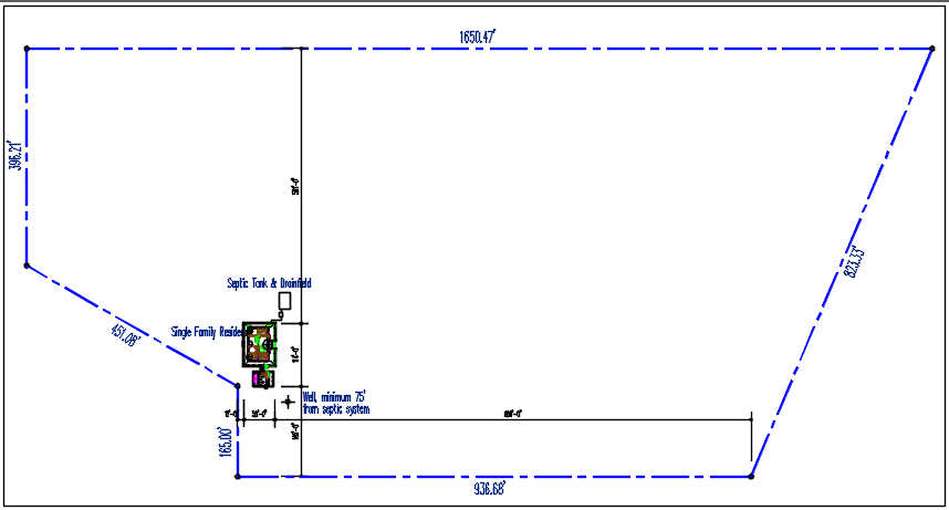 Plan layout detail dwg file