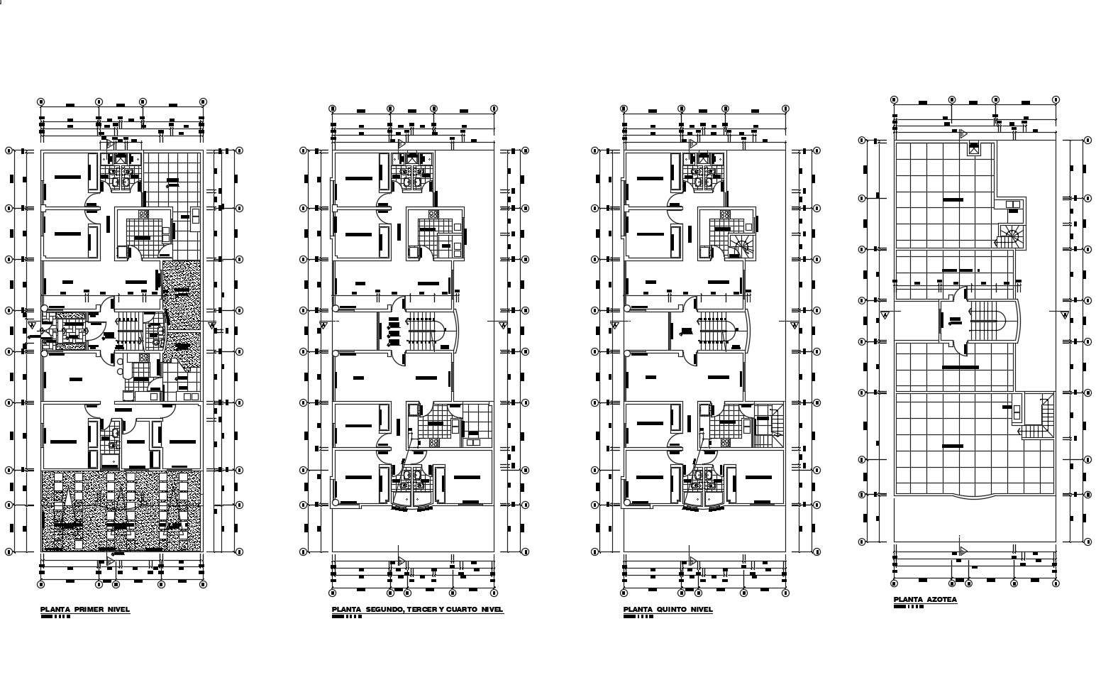 Plan of Apartment with detail dimension in dwg file 