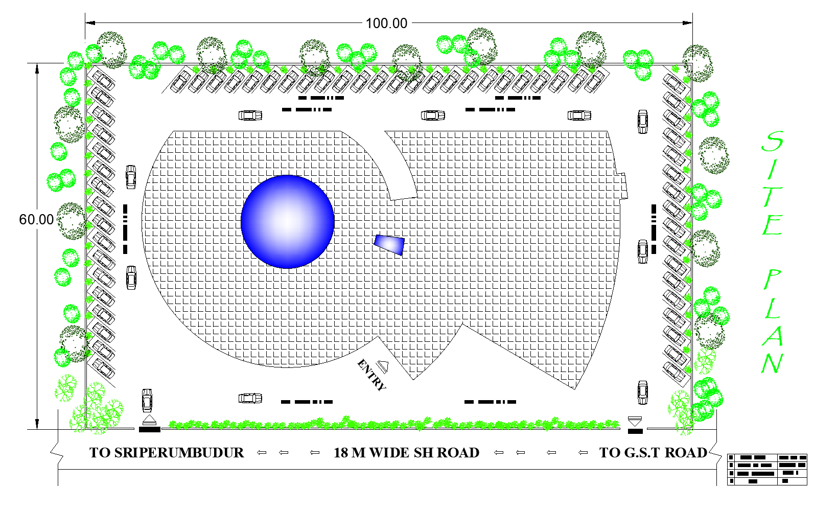 Plan of a cultural center plan detail dwg file