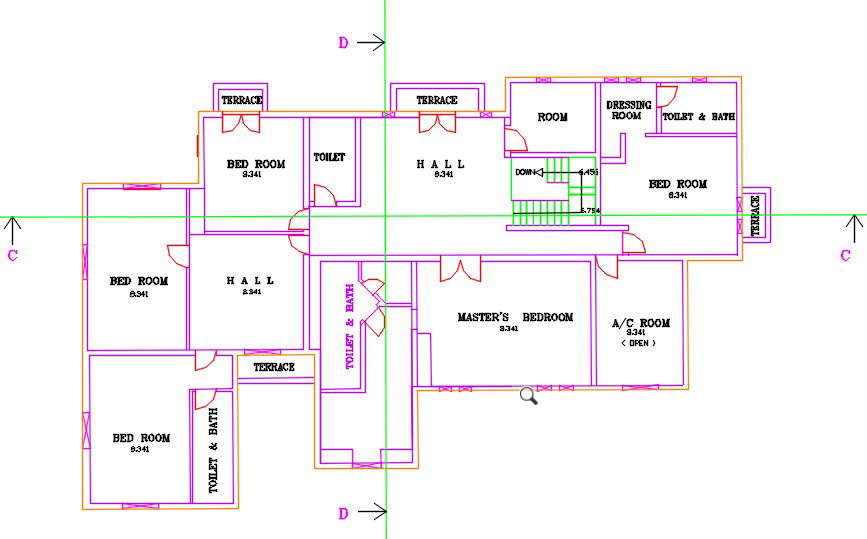 Plan of a villa 