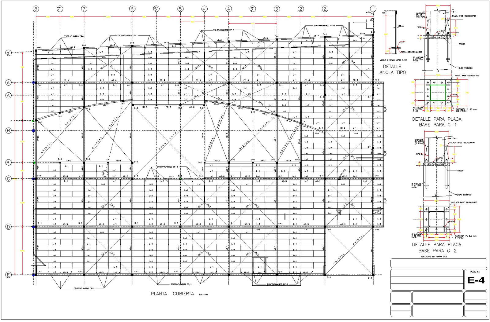 Plan of constructive detail detail dwg file.