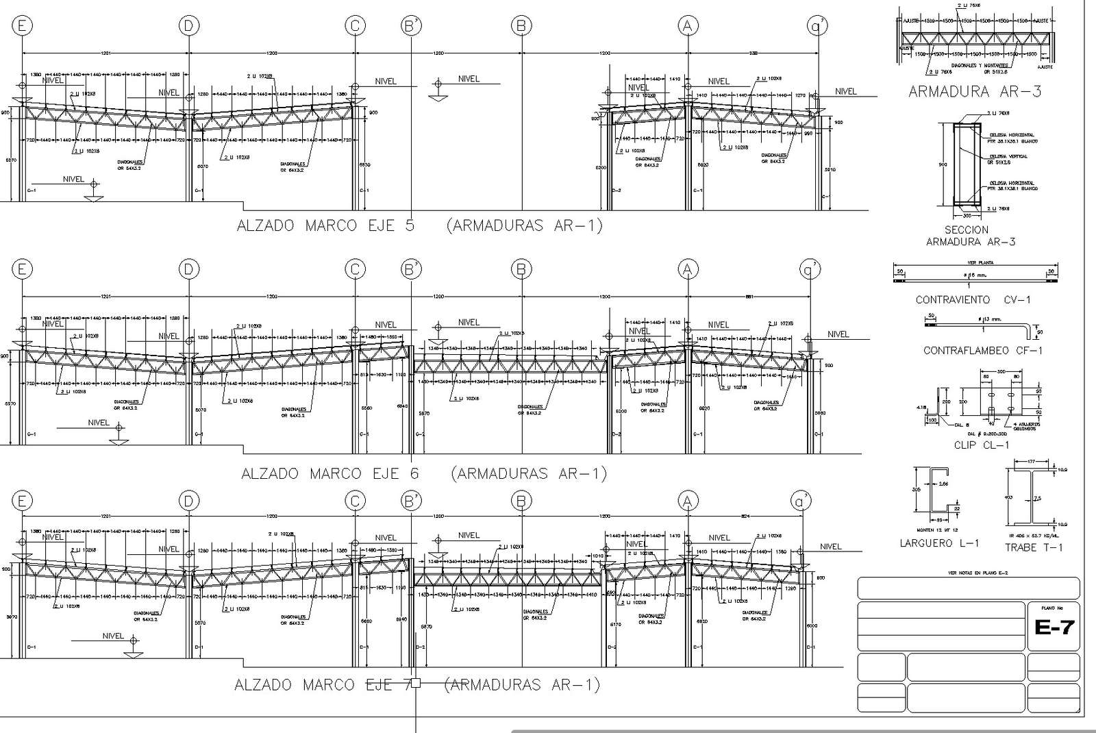 Plan of constructive detail detail dwg file.