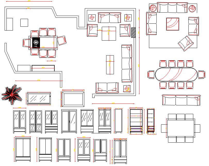 Plan of furniture 