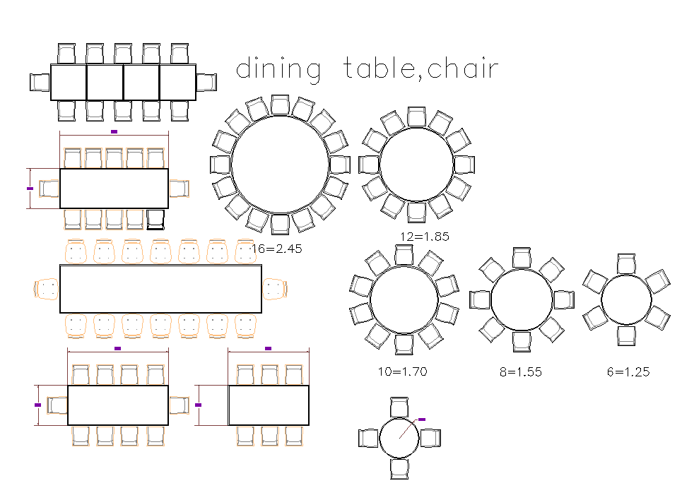 2D Furniture Equipment Layout Plan in AutoCAD DWG File