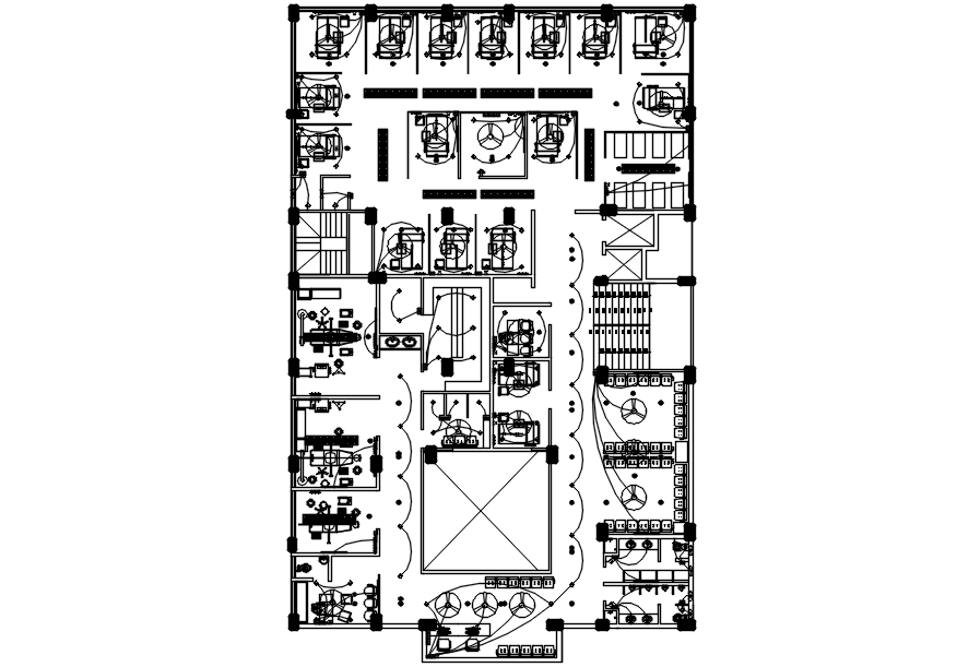 Hospital Layout AutoCAD Drawings