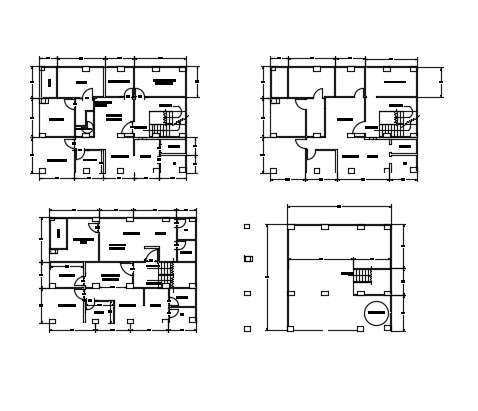 House design plans in AutoCAD file