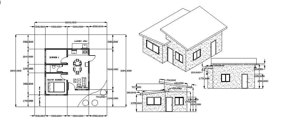 House designs plans in DWG file 