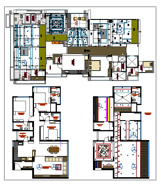 Plan of house dwg file