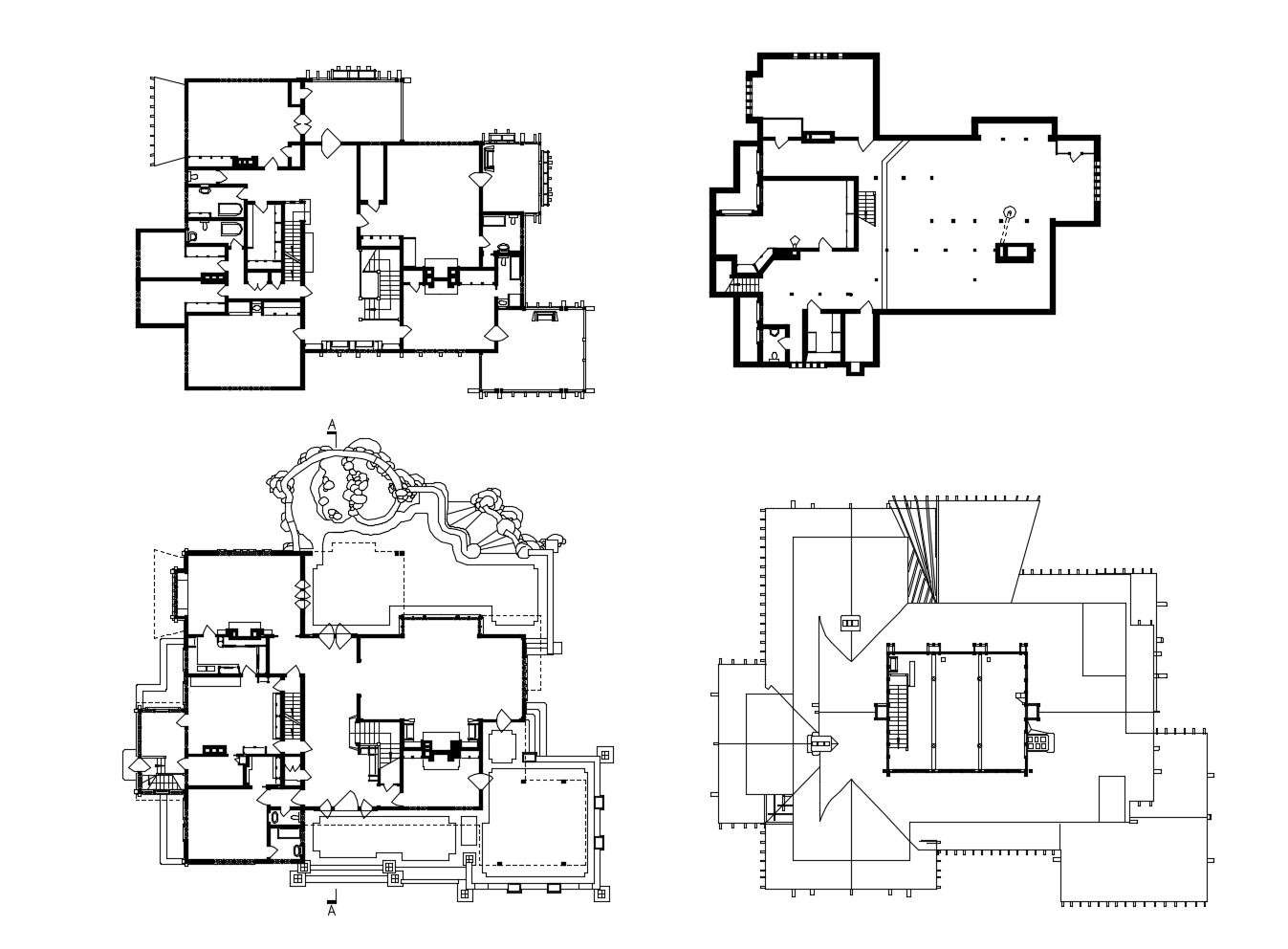 Plan of house plan in dwg file