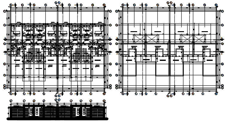 Plan of house with detail dimension in autocad