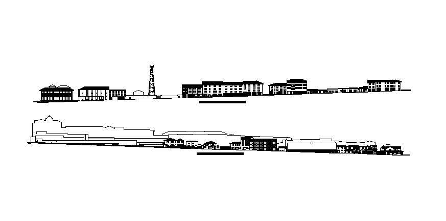 House Plan With Elevation And Section In DWG File