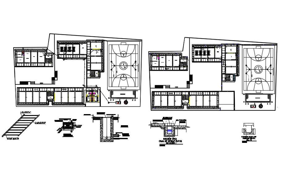 Sports Academy Plan CAD file