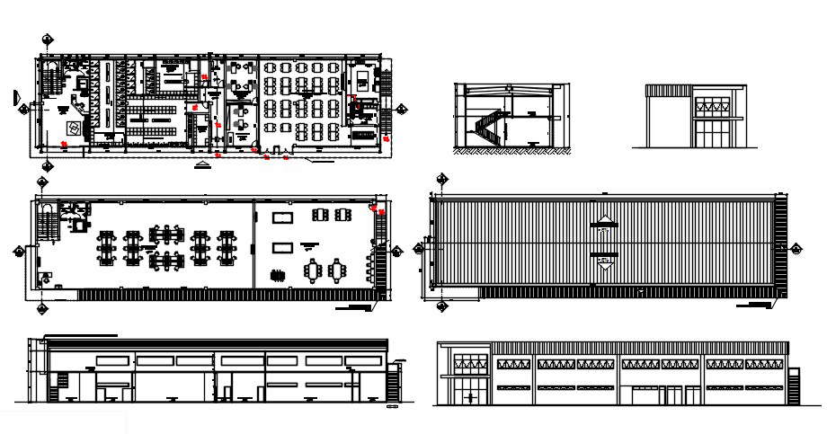 Office Building Layout Plan CAD File